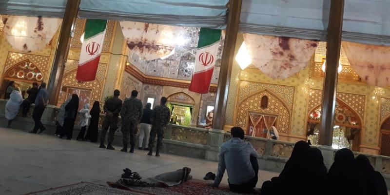 چادرهای خون‌آلود روضه‌ مصور شاهچراغ خواهند بود 