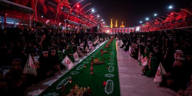 ایرانیان در کربلا سفره ام‌البنین انداختند و روضه خواندند