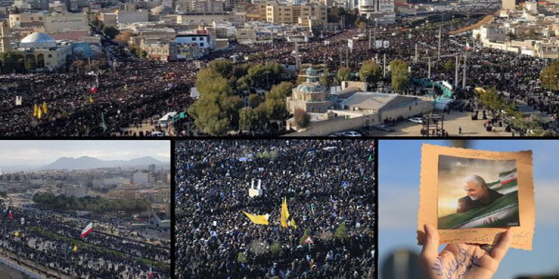 بازخوانی روز تشییع پیکر قهرمان ملت/ می‌ترسیدند پیکر «حاج قاسم» به سرقت برود!