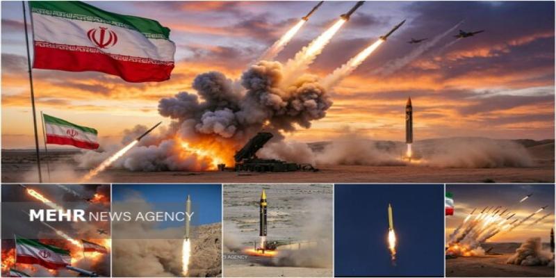 انهدام پهپاد مهاجم در آسمان تهران
